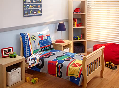 Everything Kids Toddler Bedding Set, Choo Choo , 4 Piece Set #TOP6