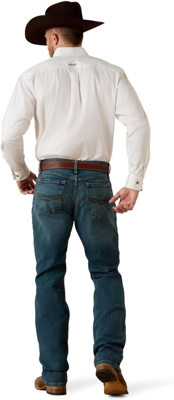 Ariat Mens M4 Low Rise Stretch Legacy Boot Cut Jean - Image 2