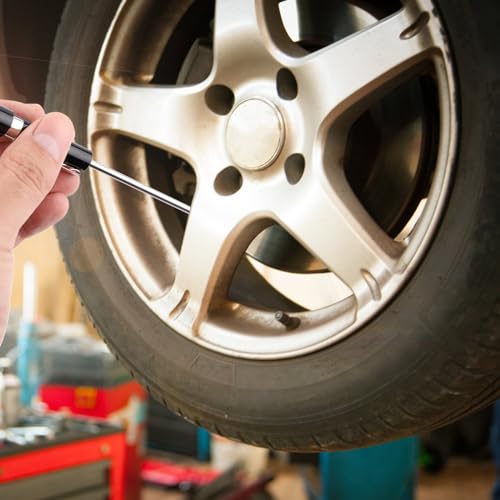 Image of NQEUEPN Brake Pad Thickness Gauge, Brake Pad Measure Tool with Scale Brake Pad Gauge Brake Pad Tester for Internal External Brake Pads Measuring