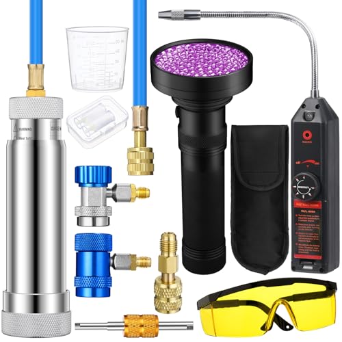 Detector de Fugas AC Tellegloww Kit con Adaptadores UV miniatura 1