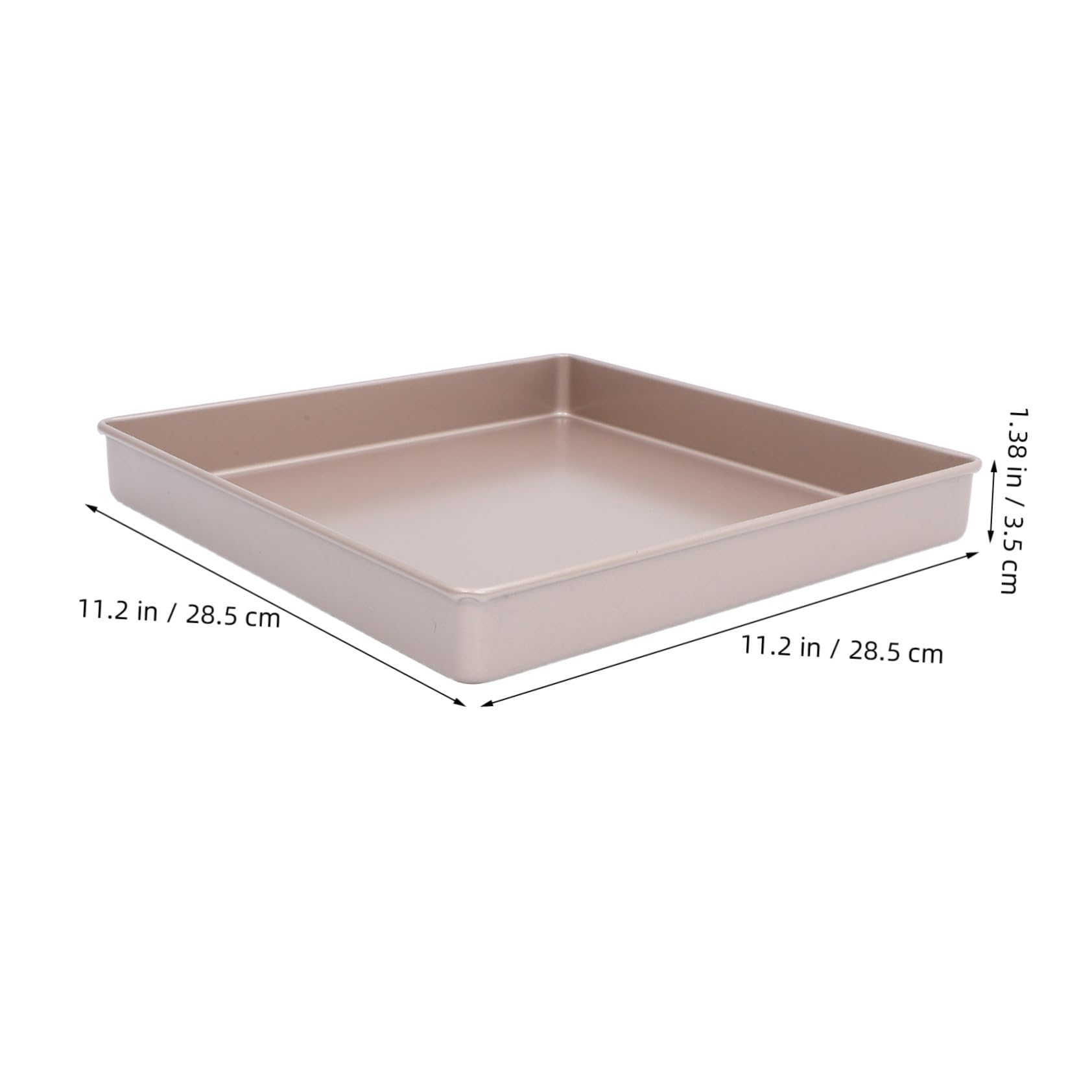 Quadratische Backform aus Kohlenstoffstahl für Blechkuchen Geeignet für Ofen zum Backen von Kuchen und Aufläufen