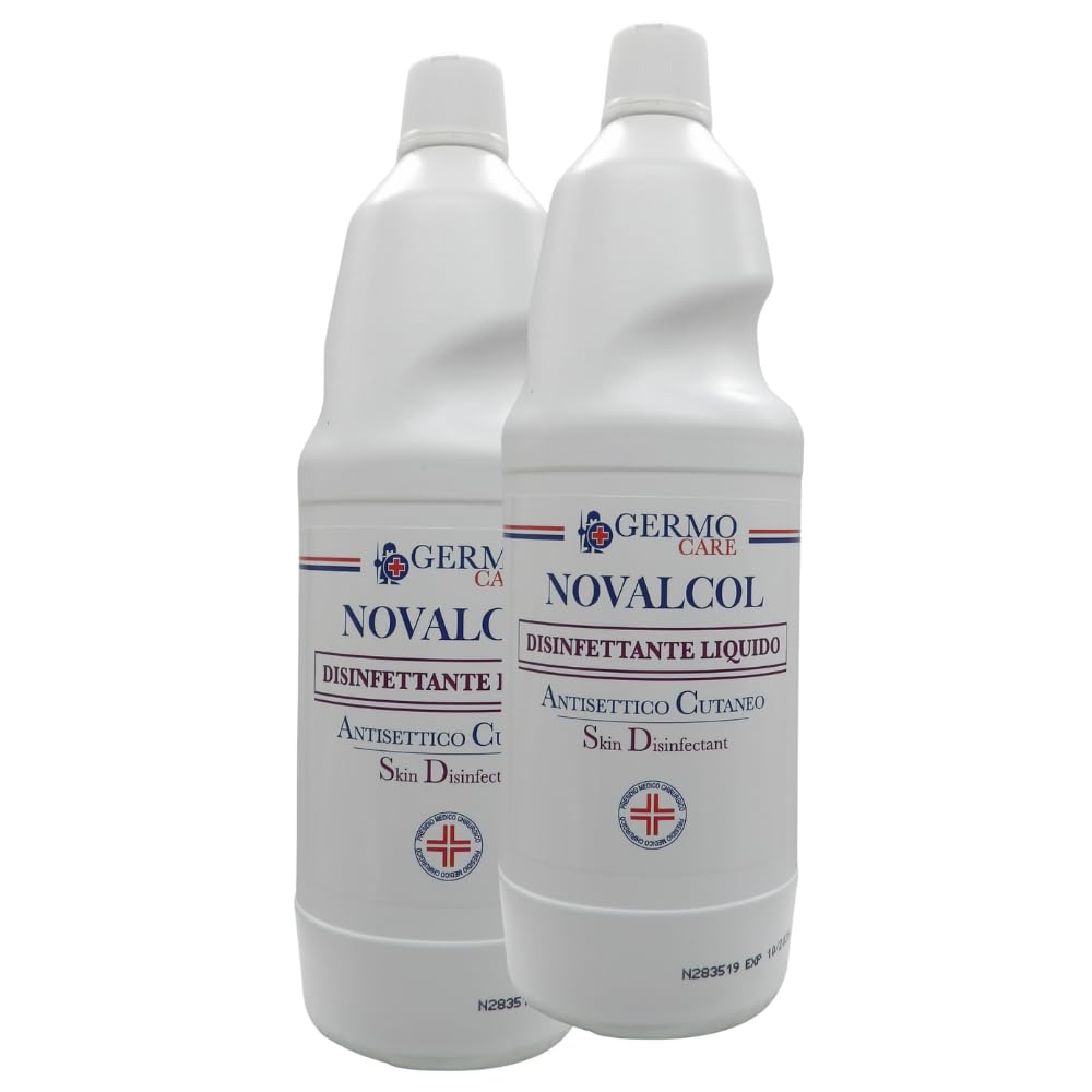 Disinfettante Liquido Contro Germi, Batteri e Lieviti, Prodotto Pronto All’Uso, 1000ml (2 Unità)