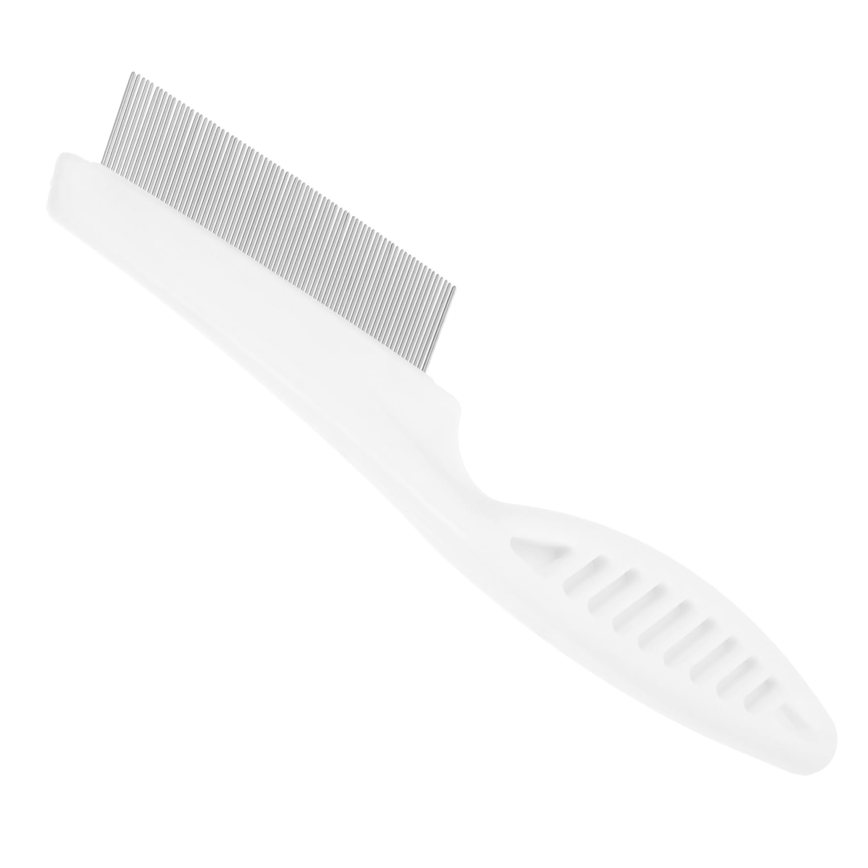 POPETPOP Portable Pet Grooming Comb for Dogs and Cats Metal Fine for Removing Tangles and Floating Hair Comfortable Handle for Easy Use Multi Functional Pet Grooming Tool