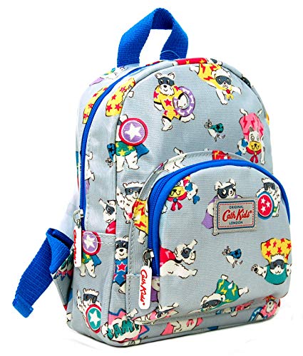 Cath Kidston Mini mochila para niños  diseño de perros en tela de hule  color gris