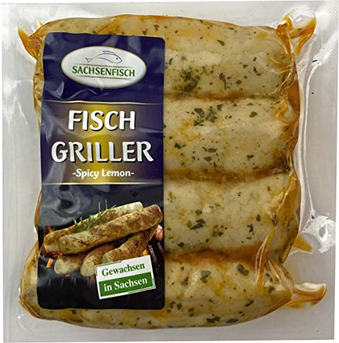 Barbecuepakket Vis, braadworst, probeerpakket, zuivere vis worst om te grillen, 3 soorten, exotische grillworst van verse vis, voor BBQ grill en pan (visfijnkost, set van 3, 540 g) - Image 5