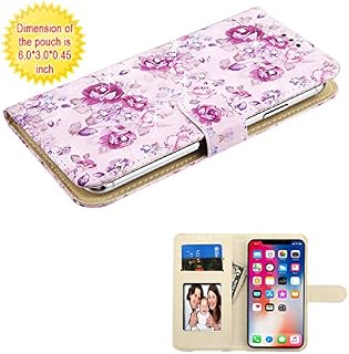 Case+Stylus, MYBAT PU Leather Purse/Clutch/Wallet with ID/Credit Card Slots. Fits Universal Samsung, Apple