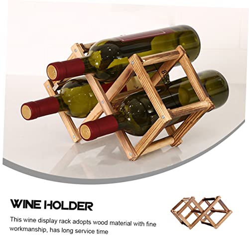 Soporte de vino Mikinona de madera para encimera y pared miniatura 5