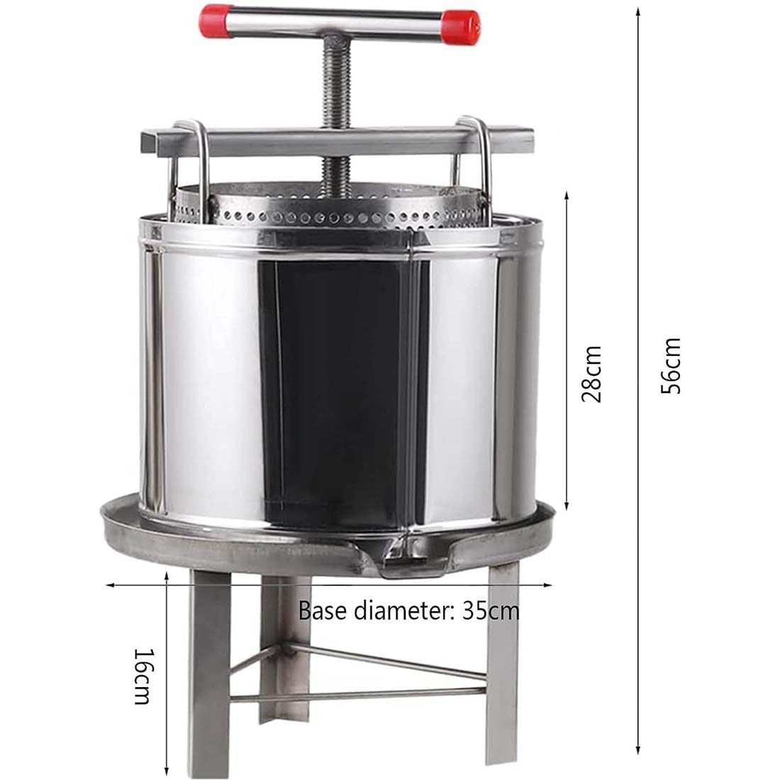 Pressoir à Miel, Extracteur De Cire d'abeille, Extracteur De Presse à Miel Manuel en Acier Inoxydable, Outil D'apiculture pour La Fabrication De Miel Et Jus De Vin