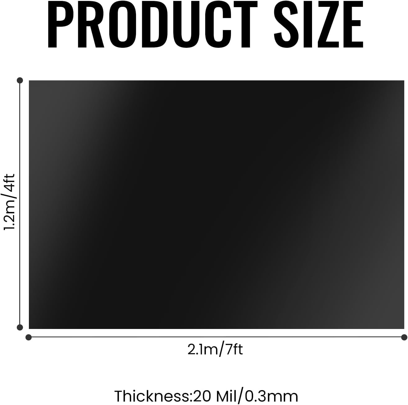 2 Pcs Black Pond Liners, 4x7 Ft 20 Mil Pond Liners for Outdoor Ponds, PE Black Pond Liner, UV Resistant Preformed Pond Liner for Waterfall, Outdoor Ponds, Garden Fountains, Water Garden