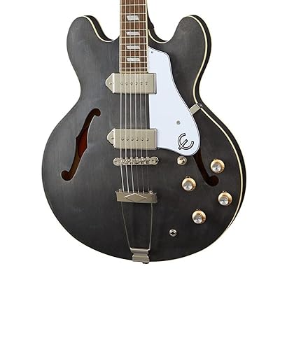 Amazon.com: Epiphone Casino Hollowbody Worn, Ebony : Musical