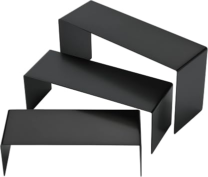 Purse Display Stand, Handbag Display Stand, Black Stainless Steel Display Risers, Showcase Stand, Product Stand Set,Display racks for items such as bags and shoes