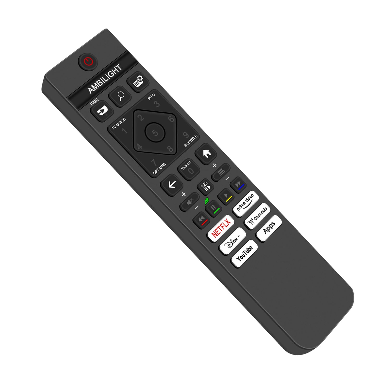 AULCMEET YKF463-001 afstandsbediening vervanging geschikt voor Philips OLED TV 43PUS7334/12 50PUS8804/12 55PUS7394/12 65OLED934/12 43PUS7394/12 55OLED804/12 55PUS820001 4/12. 65OLED984/12 50PUS7334/12