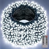 Luces de Navidad para Exterior Blanco Frío, 30 M 300 LED Luces de Exterior Decoracion, 8 Modos de Iluminación Que Cambian...