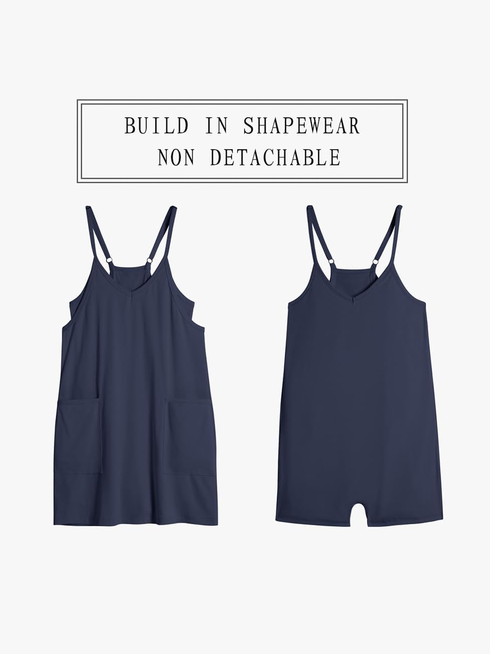 TARSE Athletic Dress for Women Casual Sleeveless Spaghetti Strap Sundress Workout Short Tennis Dress with Pockets - Image 4