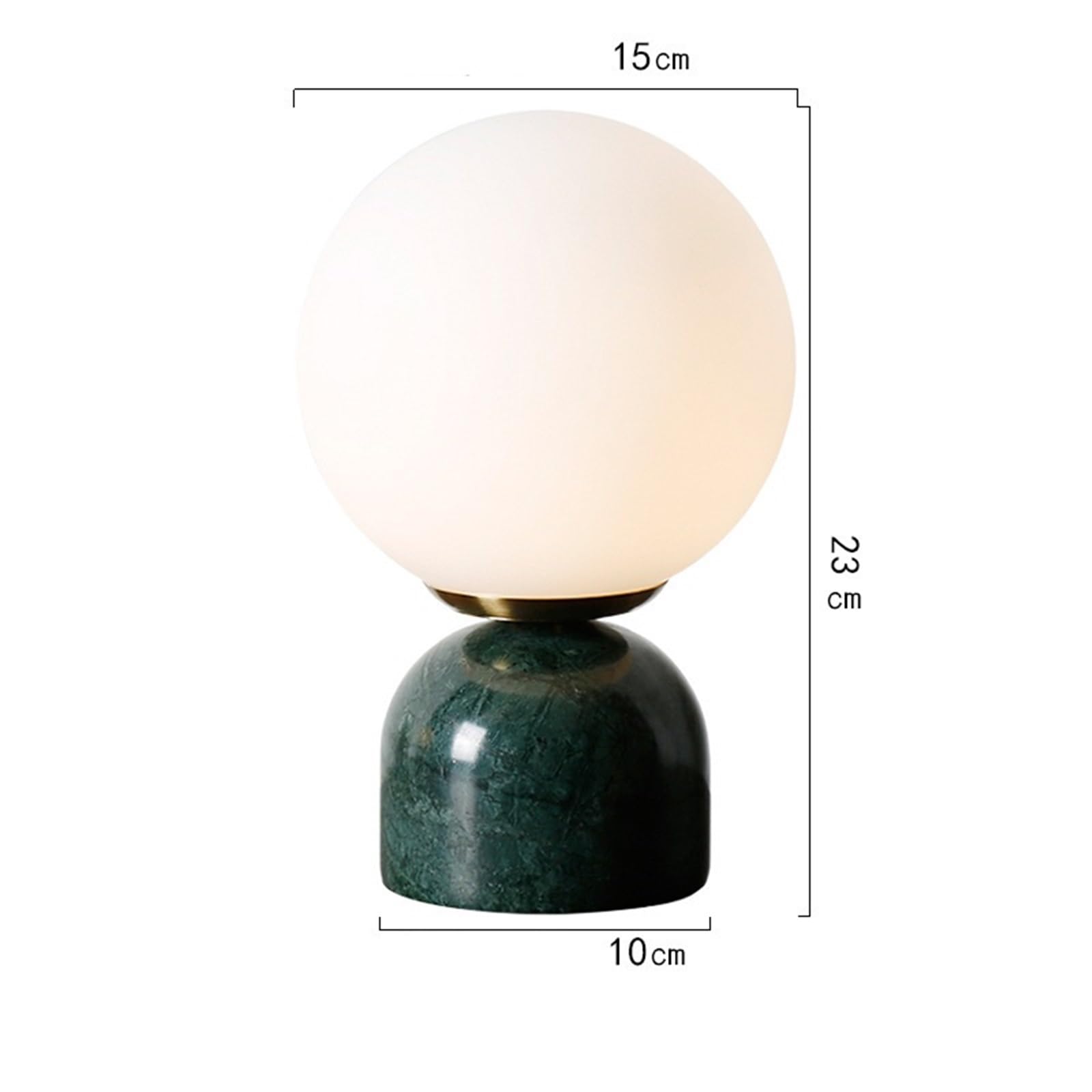 Affascinante Lampada da tavolo in marmo, decorazione for camera da letto, comodino e studio Arredamento per la casa(Nero)