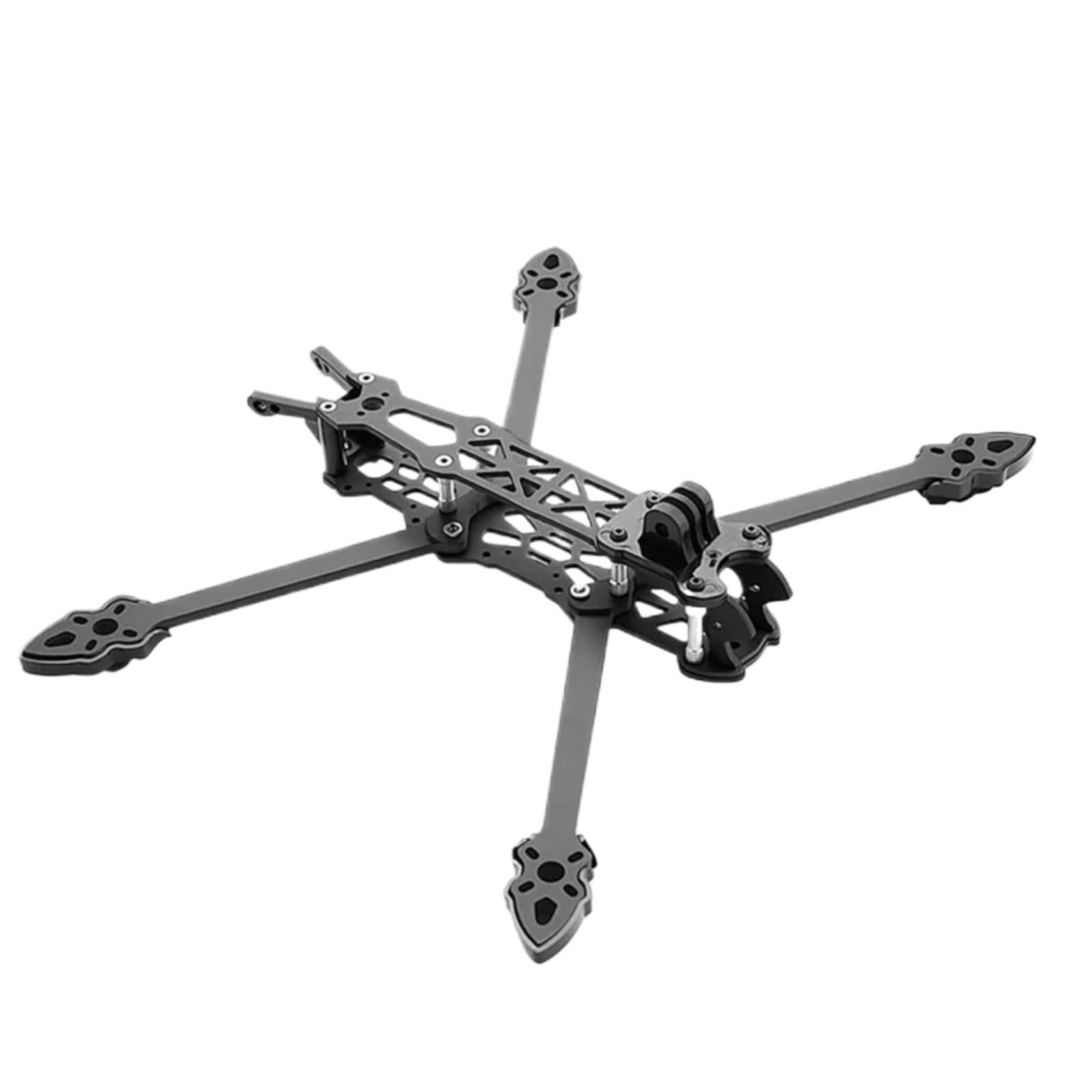 Kit telaio drone racing 5", 225 mm, braccio 5 mm, fibra di carbonio 3K | Per build DIY freestyle e racing, 145 x 172 mm, supporto camera 19 x 19 mm, 102 g(5in With Red)
