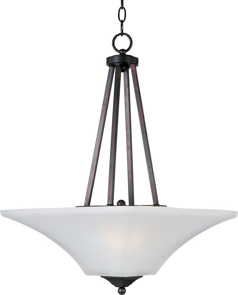 Maxim Lighting Aurora 2-Light Pendant Light | Rubbed Bronze Steel Finish | Contemporary Indoor Light Fixture | Ideal for Kitchen Islands & Dining Rooms | Dimmable | 20093FTOI