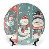 Cadeau idéal : nos assiettes décoratives en céramique avec support décorent parfaitement votre maison peuvent correspondre et créer différents styles, elles sont parfaites comme cadeau d'anniversaire, de mariage, d'Halloween ou de Noël pour vos amis et votre famille