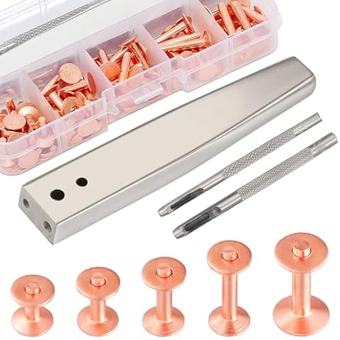 Notgia 50Sets Copper Rivet Kit Cover