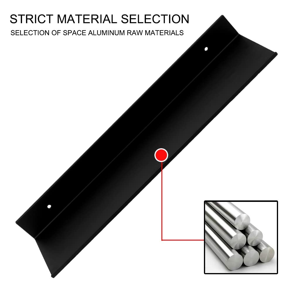 Zwevende Planken Douche Caddy Badkamer Plank Badkamer Planken Opbergrek Thuisopslag Zwart 30-60Cm Keuken Wandplank Badkamer Accessoires Materiaal Aluminiumlegering/60Cm (30Cm