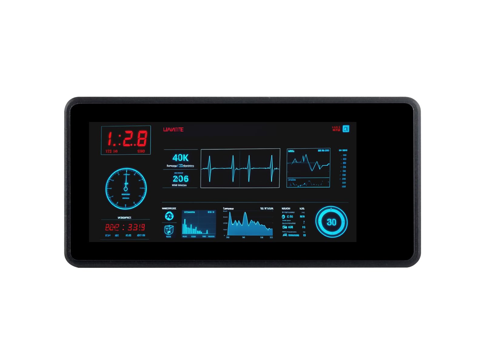 Waveshare ESP32-S3 1.91inch AMOLED Display Development Board, 240×536, 32-bit LX7 Dual-core Processor, Up to 240MHz Frequency, with Touch Function, with Pre-Solder Header