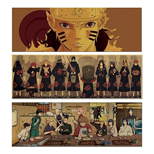 Naruto Póster,Anime Poster,Poster de Naruto Grande,Poster Vintage,Naruto Uzumaki Poster,Naruto Manga Poster,Figura Manga Póster - Embalado en Rollos de Cartón Resistente
