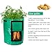 Todoing Garden Potato Grow Bag, 4Pack10Gallon Grow Bags with Access Flap and Handles for Harvesting Potato, Carrot, Onion, tomata,Vegetable and Flower.