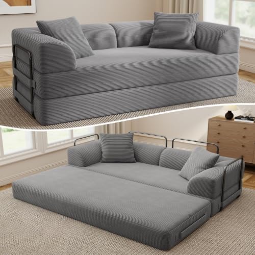 Cloud Boneless Couch Futon Sofa Bed, 5-in-1 Convertible Sofa Bed ...