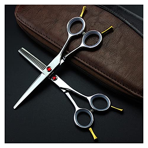 Kwent Tijeras Pelo Profesional Japón 440c 5,5 ''Tijeras De Pelo De Plata Tijeras De Corte Tijera Adelgazamiento Barbero… - Imagen 3