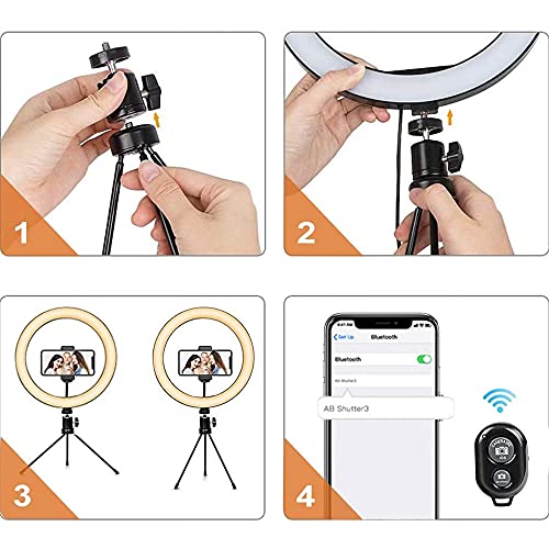 10 LED Selfie Ring Light, Luce per Selfie, Selfie...