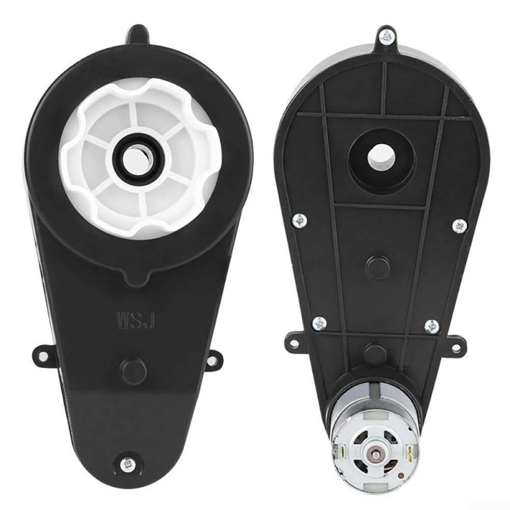 12v Electric Motor For Ride On Car Toy, Rs390 Rs550 High Replacement With Metal Gears, Low Noise Drive Unit Black Color 12000 To 20000 Rpm(RS550 12V 18000RPM)