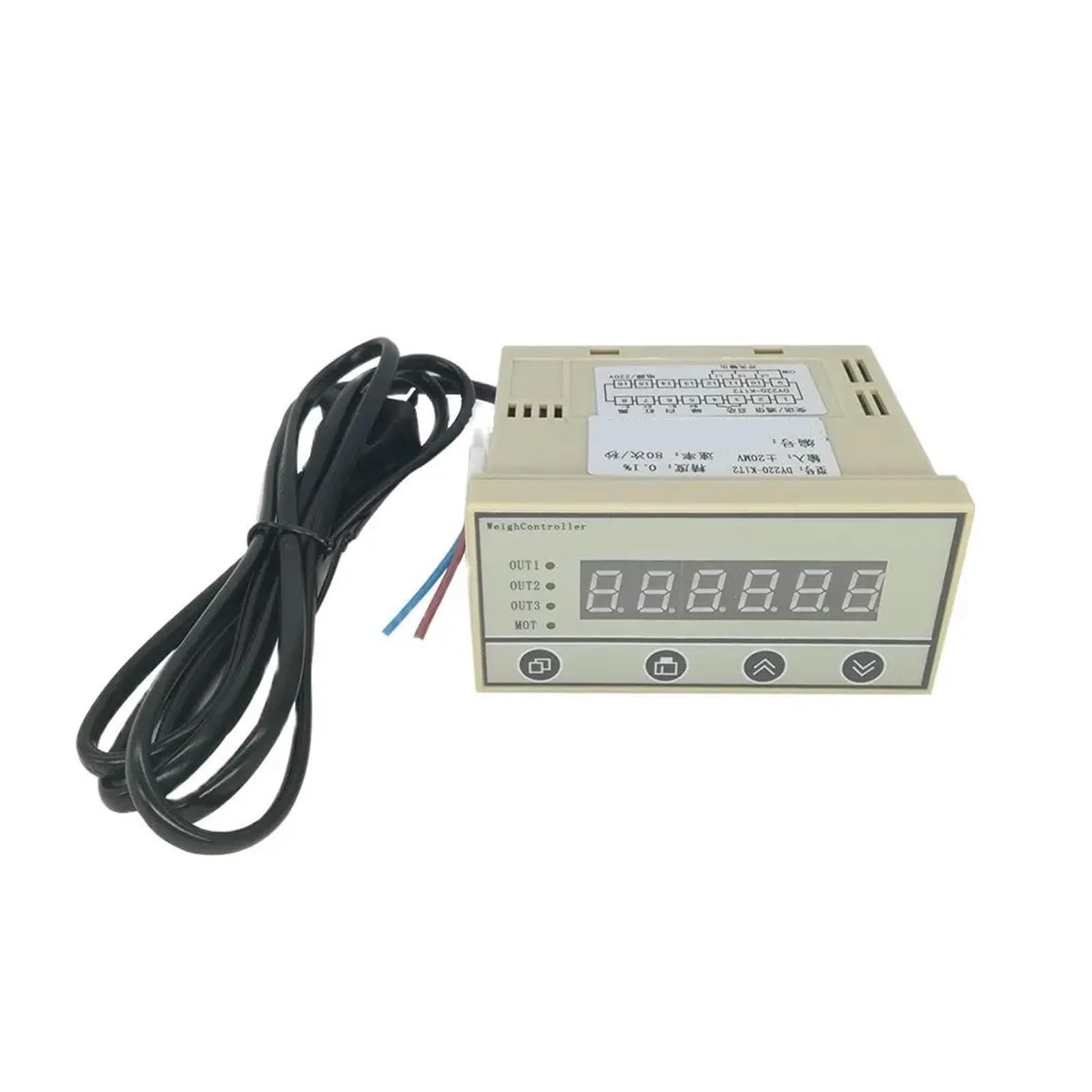 Load Cell Display Controller, Weight Indicator for Weighing Sensor Relays RS485 4-20mA Output Optional (Size : 4 to 20ma)