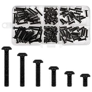 joyan 120 Stück M3 Innensechskant Zylinderschrauben Set