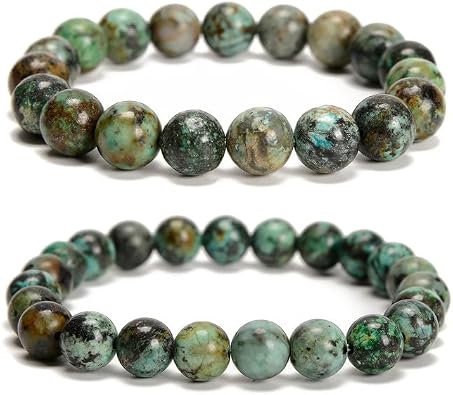 8mm & 10mm Gemstone Round Stretch Beaded Jewelry Gift Bracelet Stack