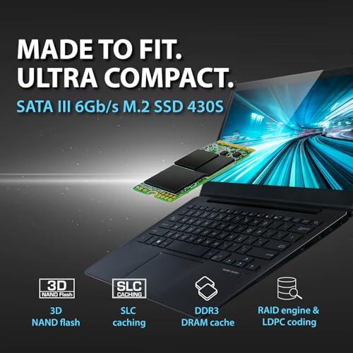 Image of Transcend 128GB M.2 2242 Internal (SSD) Solid State Drive | SATA III 6Gb /s | SSD 430S | 3D NAND | Read /Write - up to 560 /350 MB /s | 70 TBW | 5 Yrs. Warranty | TS128GMTS430S