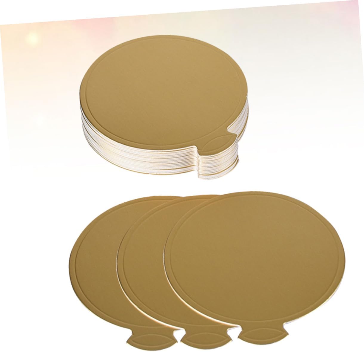 200pcs Decorative Cake Board Round Cake Boards Sturdy Circle Base Tray Dessert Pad for Diy Piping Practice Safe Reusable