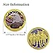 BHealthLife Thank You for Your Service Challenge Coins for Veterans - US Army Military Challenge Coin Bulk - Military Appreciation Gift Proudly Salutes You (Golden)