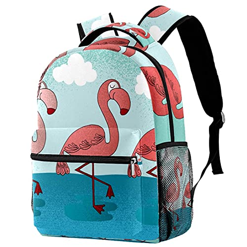 Sac à dos de voyage anti-fatigue à compartiments motif floral rose et coloré