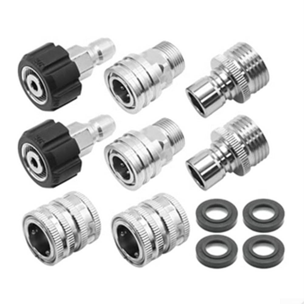 Kit adaptateur M22-14 pour nettoyeur haute pression en acier inoxydable raccord 3/8