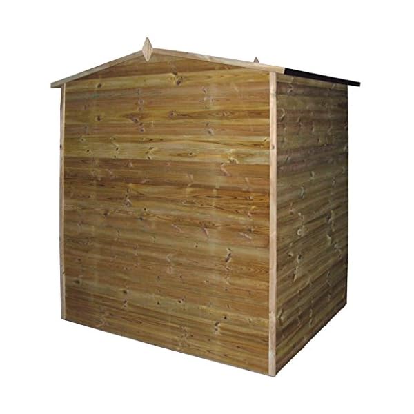 Xingshuoonline Gartenschuppen für den Außenbereich, Gartenschuppen, Holzhütte aus imprägniertem Kiefernholz, kann auch… – Bild 4
