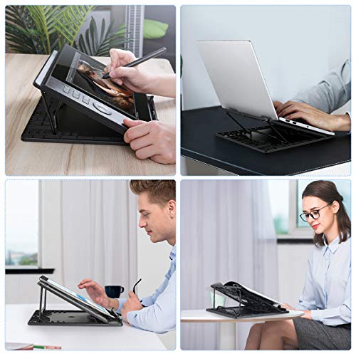 Drawing Tablet Stand, Frunsi Adjustable Graphics Tablet Stand Monitor Display Holder iPad Drawing Stand Compatible with Art Tablets Display(Up to 15.6 in), Drawing Monitor, Graphics Tablet, PC, Laptop - Thumbnail 7