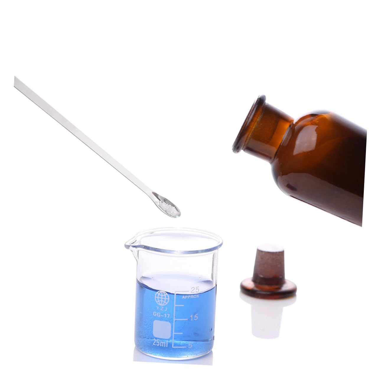 CHILDWEET 3 Stück-pack Laborlöffel aus Edelstahl Doppelseitiges Design mit Flachem Ende Medizinischer Probierlöffel zum Abmessen Kleiner Mengen für Zuhause und Klassenzimmer