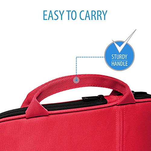 V7 All-in-one Tablet Sleeve Bag Case with Carrying Handle for iPad Air, iPad Mini 3, Amazon Kindle, Galaxy, Nexus, 7
