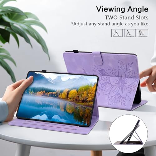 Cas pour Honor Pad X9a Housse Violette Idéale pour le Bureau et Train