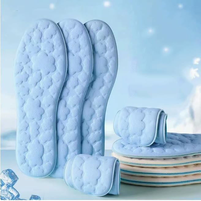 2 pares de plantillas frescas para pies, talla 45-46 miniatura 1