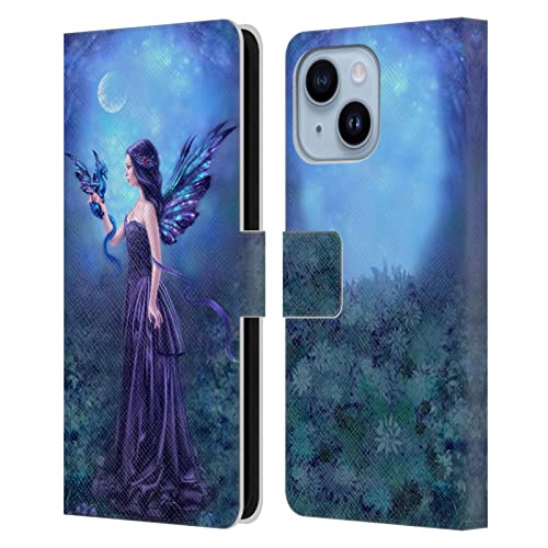 Étui portefeuille iPhone 14 Plus Rachel Anderson fées en cuir Head Case Designs