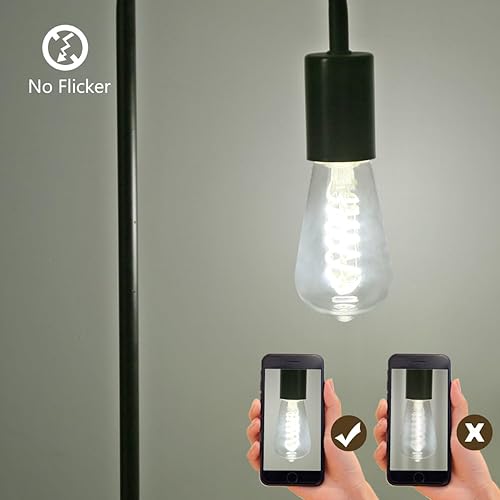 Miniatura 4 de Bombilla LED Edison ST58 (ST19) equivalente a 60 vatios, CRI 80+, inastillable, alto brillo, blanco natural, 4000 K, regulable, bombillas de