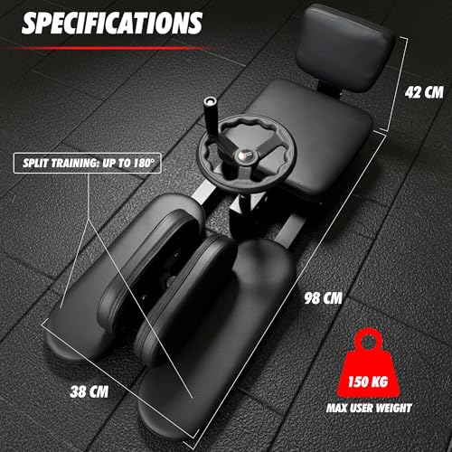 Image of Professional Leg Stretcher for Adductor Stretching up to 180, Leg Spreader Machine, Split Trainer for Legs - Ideal for Martial Arts, Ballet, and Daily Training