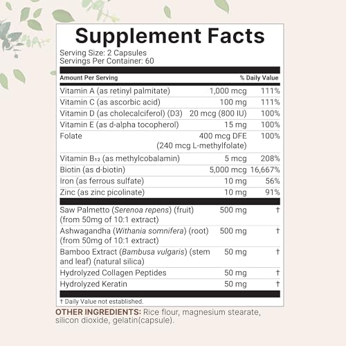Micro Ingredients Hair Growth Vitamins Complex thumb #1