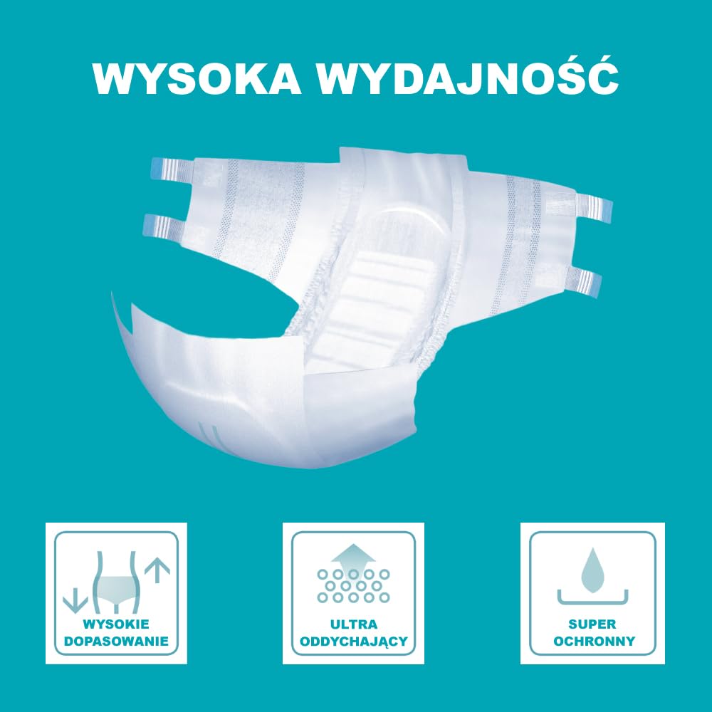Dailee Slip Maxi Plus L/XL - 112x Pieluszki Dla Starszych Majtek - 4 Paczki po 28 Sztuk, Absorbencja Maxi 8,5 Kropli - Slip Poślizg Absorbent Nietrzymanie Moczu Kobiety Mężczyźni